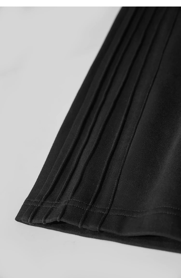 Minimalist Cotton Knit Wide Leg Pants – Loose Casual Trousers for Women