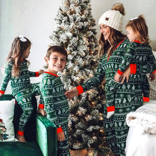 Christmas Family Matching Pajamas Set - Mother, Father, Kids & Baby Girl Rompers | Family Look Sleepwear Outfit - HER SHOP