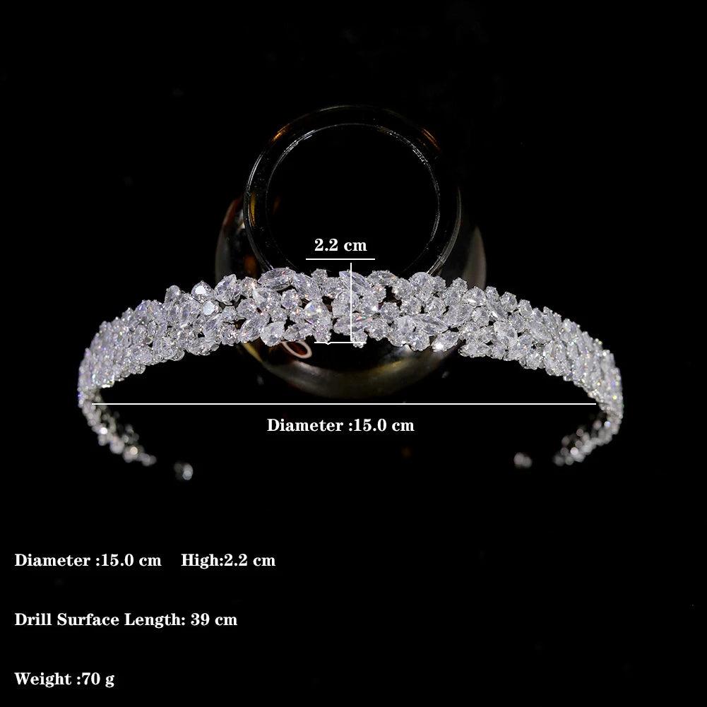 Bridal Headband - Silver Crown for Elegant Wedding Hair Accessories and Bridesmaid Gifts