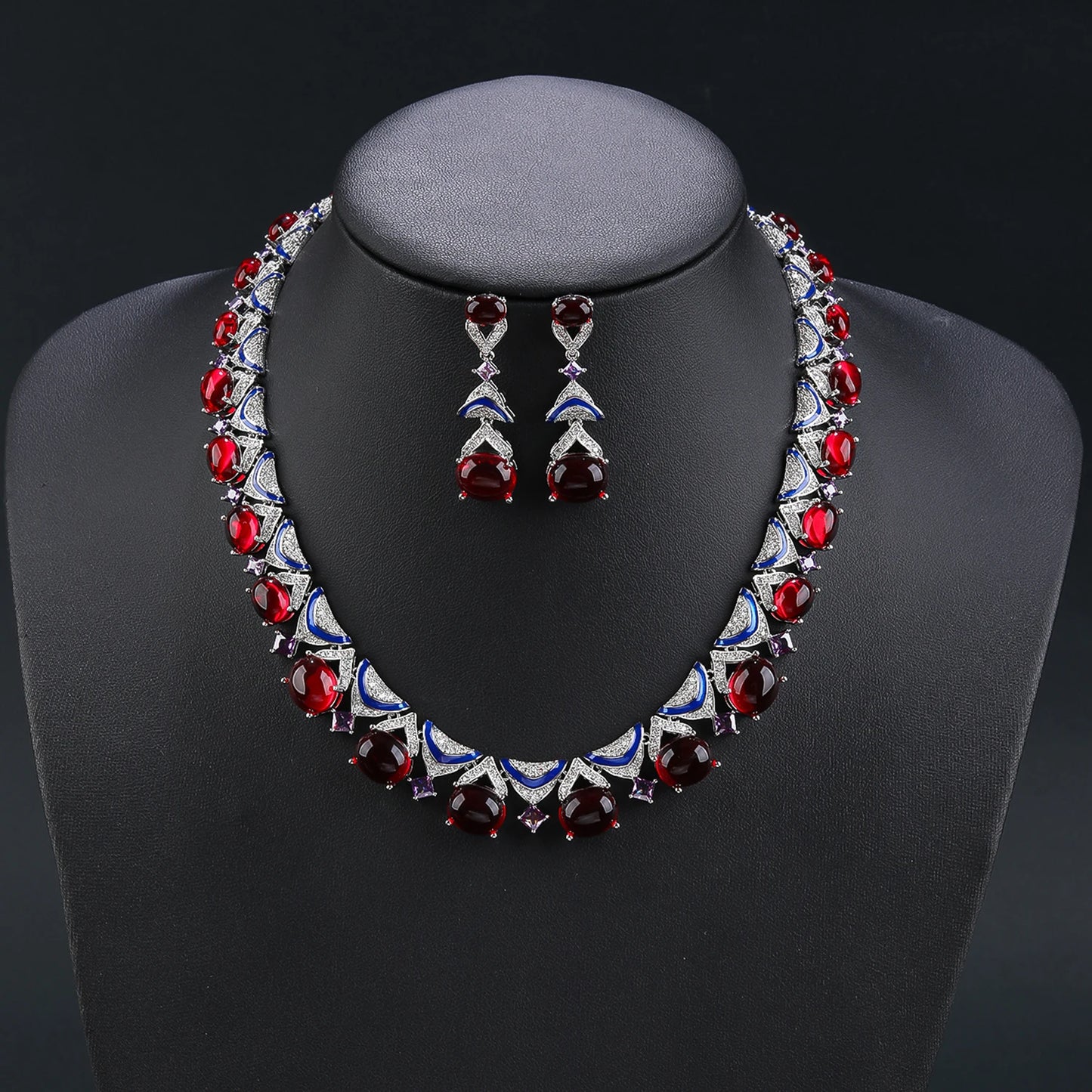 Luxury Cubic Zirconia Necklace & Earring Set for Women