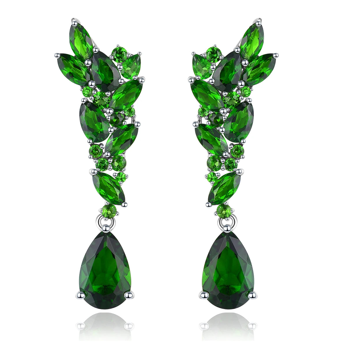 Natural Sky Blue Topaz Sterling Silver Stud Earring 5.8 Carats Genuine Topaz Gemstone Women Elegant Fine Jewelrys Birthday Gifts