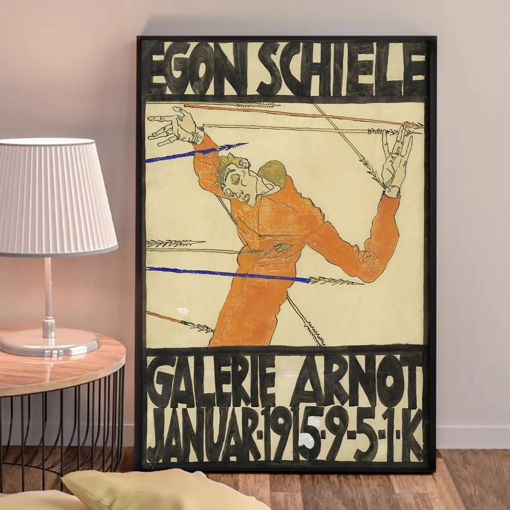 Egon Schiele Body Color Delineation Sketch Figure Poster Good Quality Prints and Posters HD Quality Poster Wall Art Painting