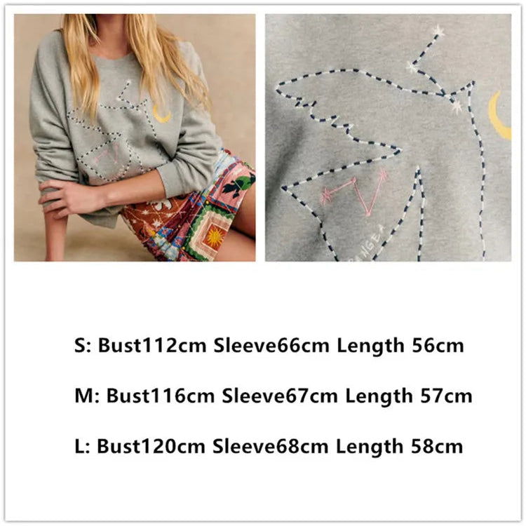Women Heart-Shaped Print Sweatshirt - Perfect for Valentine’s Day