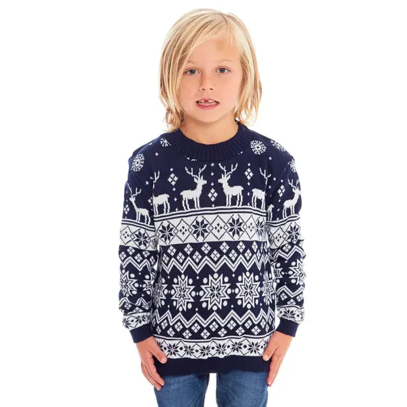 Matching Family Christmas Pajamas  Cotton Merry Christmas Print Sweater Set for Mom, Dad, and Kids - HER SHOP