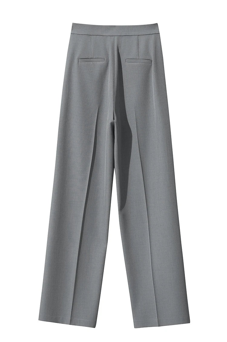 Minimalist Women’s High-Waist Pants – Elegant Office Lady Loose Trousers 2025 Autumn Collection