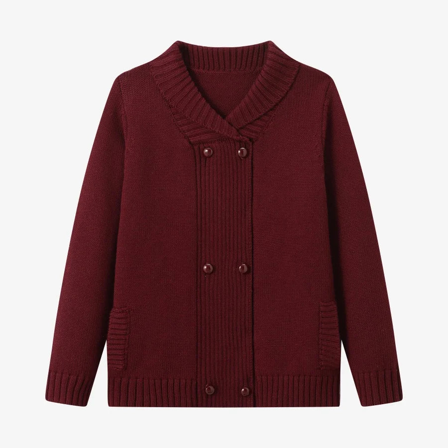 Burgundy Collection Shabbos cotton print Smocking dress check shirt soft wool knitting family match clothes boys girls