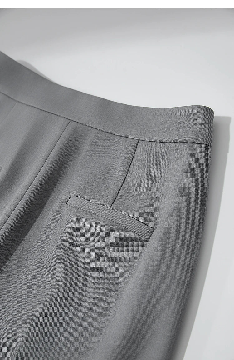 Minimalist Women’s High-Waist Pants – Elegant Office Lady Loose Trousers 2025 Autumn Collection