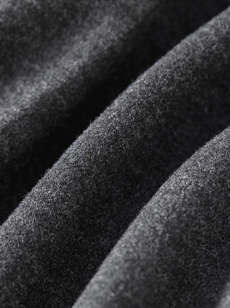 High Waist Wool Blend Flare Pants – Warm Winter Office Trousers for Women