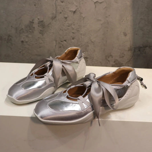 Ballet Flat German Training Shoes 2025 New Luxury Women's Shoes Butterfly Strap Mary Jane Shoes Ballet Sneakers - HER SHOP®