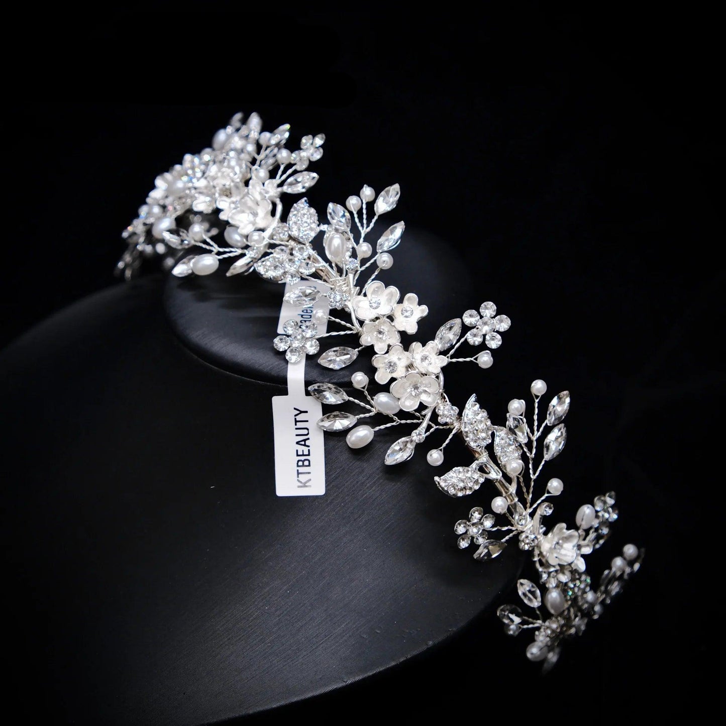 Handmade Crystal Tiara - Elegant Bridal Headpiece for Wedding Accessory and Women's Fashion Gift