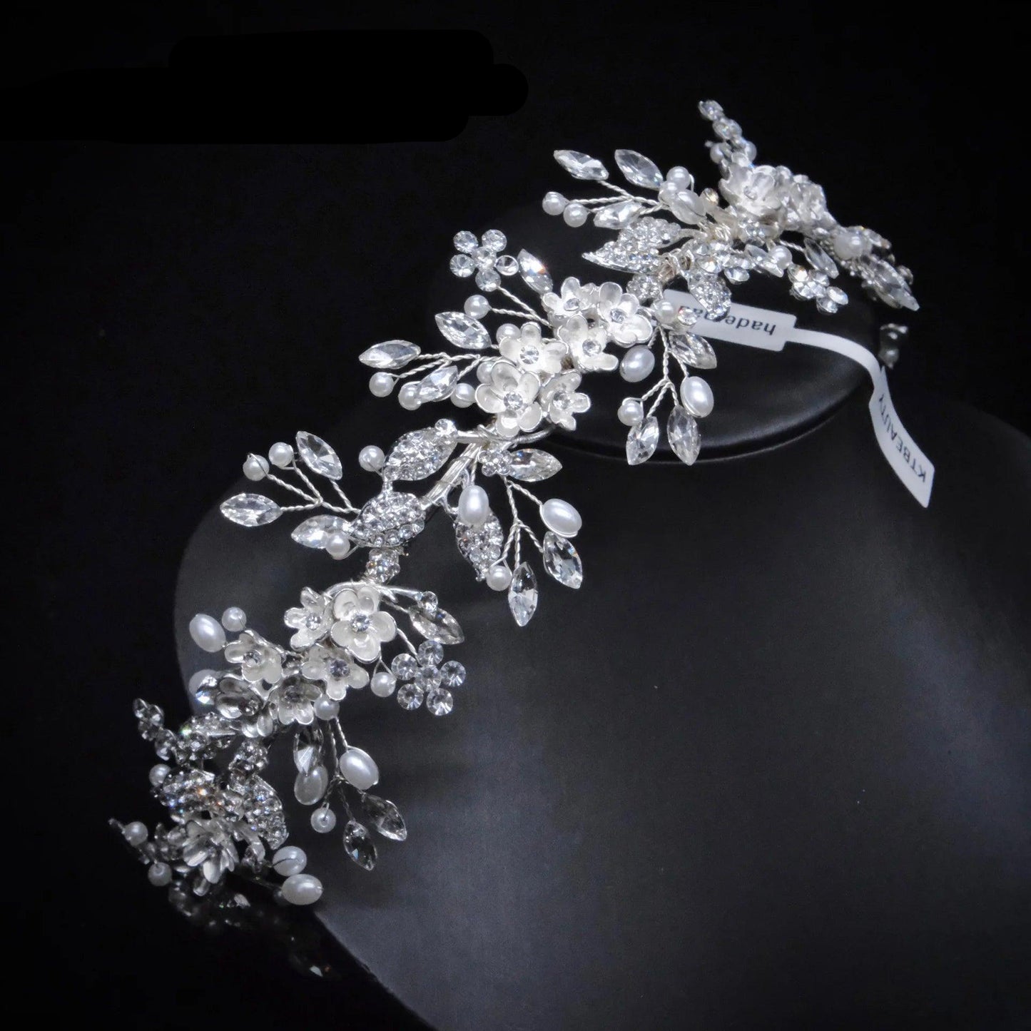 Handmade Crystal Tiara - Elegant Bridal Headpiece for Wedding Accessory and Women's Fashion Gift