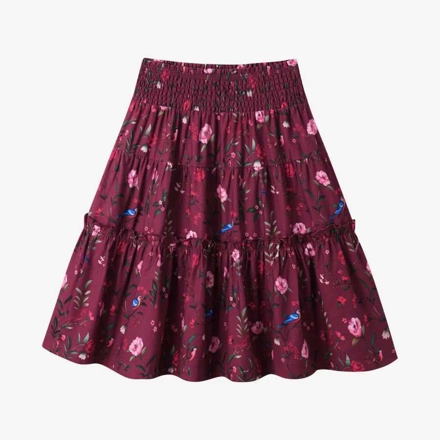 Burgundy Collection Shabbos cotton print Smocking dress check shirt soft wool knitting family match clothes boys girls