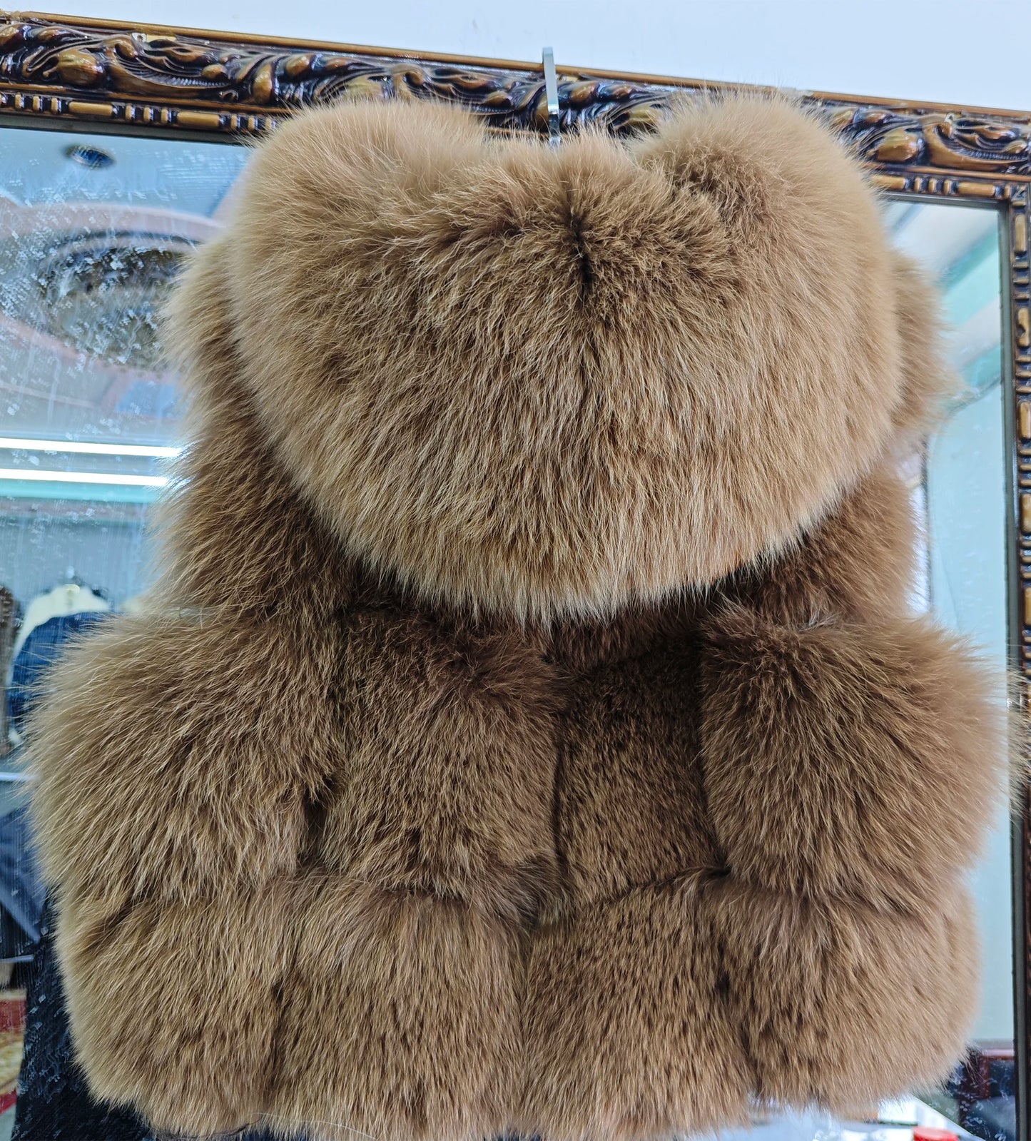 Real Fox Fur Vest Women's Genuine Silver Fox Short Jacket Sleeveless Hooded Fashion Casual Coats