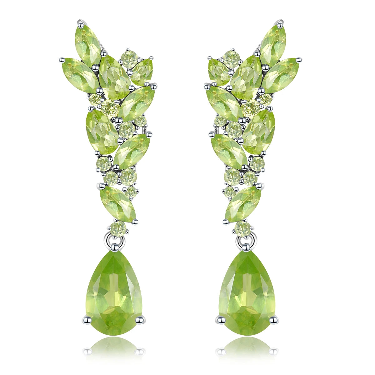 Natural Sky Blue Topaz Sterling Silver Stud Earring 5.8 Carats Genuine Topaz Gemstone Women Elegant Fine Jewelrys Birthday Gifts