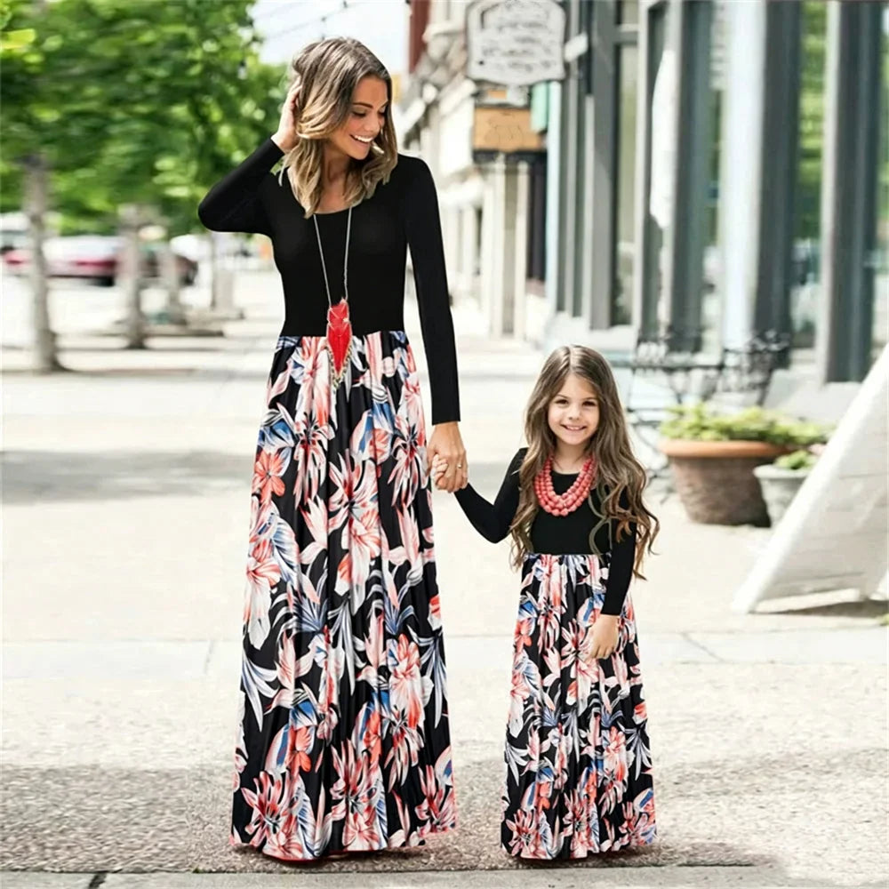 Summer Boho Mother Daughter Matching Maxi Dress & Baby Romper – HER SHOP®