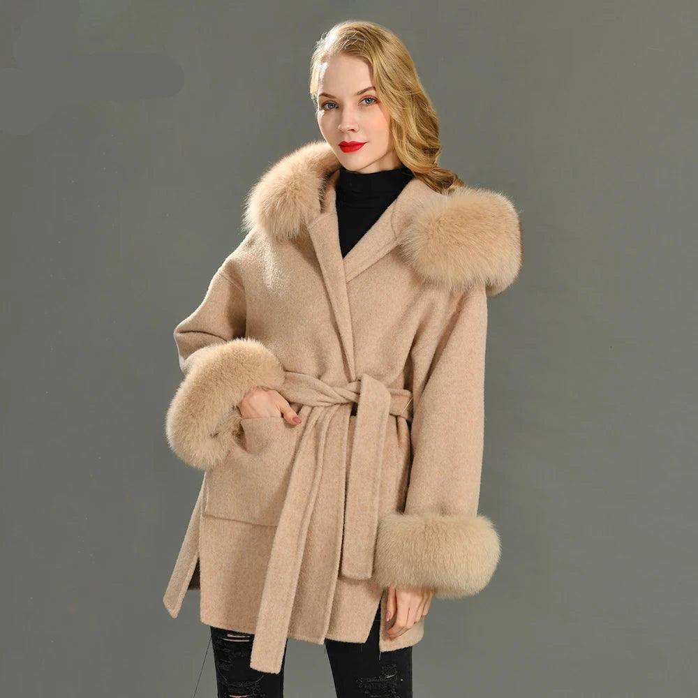 Women's Winter Coat Real Fur Hood – HER SHOP