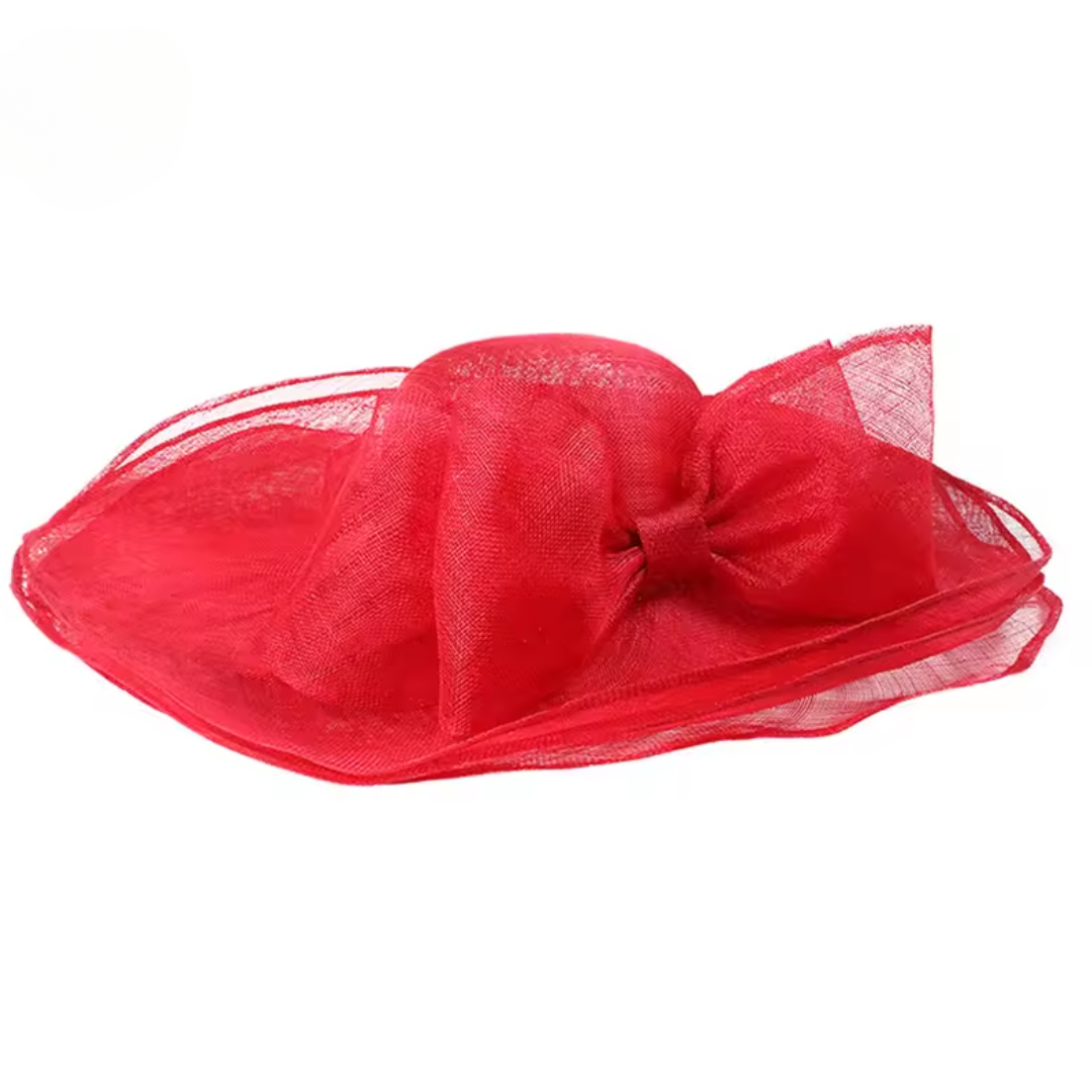 Elegant Black And White Fascinator Hats For Wedding Church Sinamay Hats With Big Bowknot Kentucky Derby Hat Fedora Tea Party