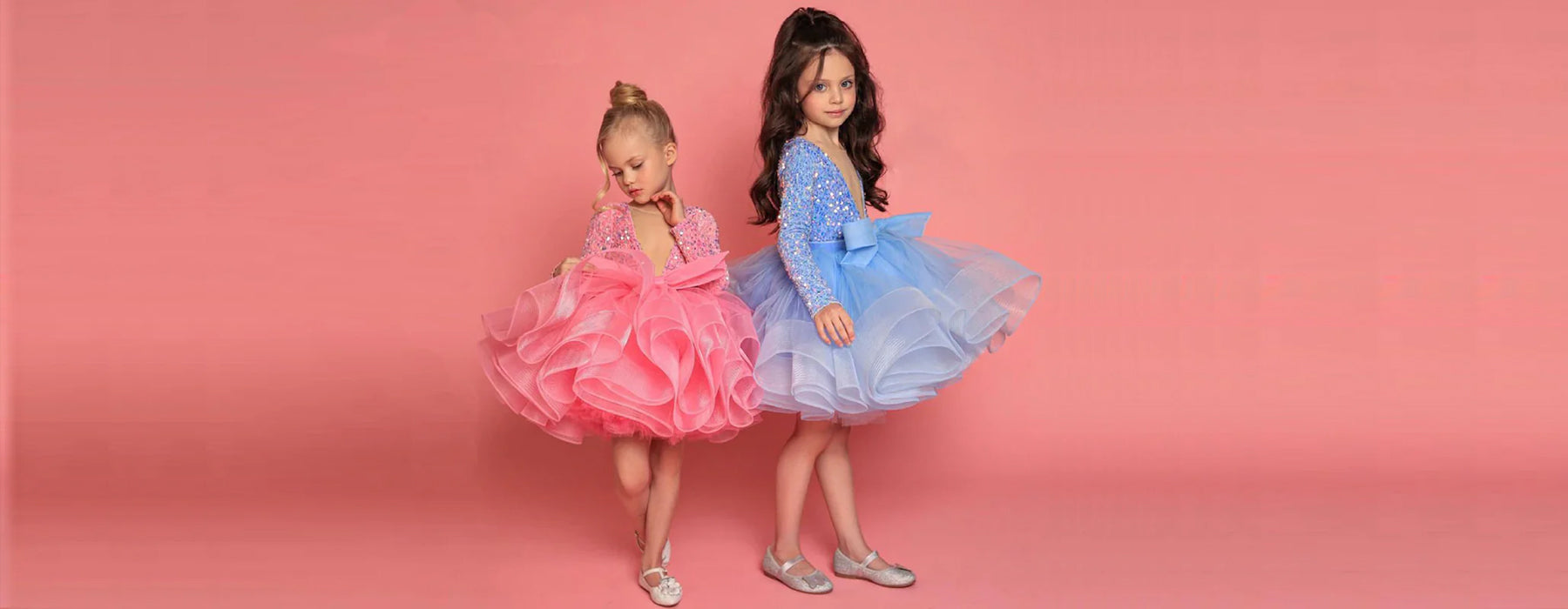 Girls pose