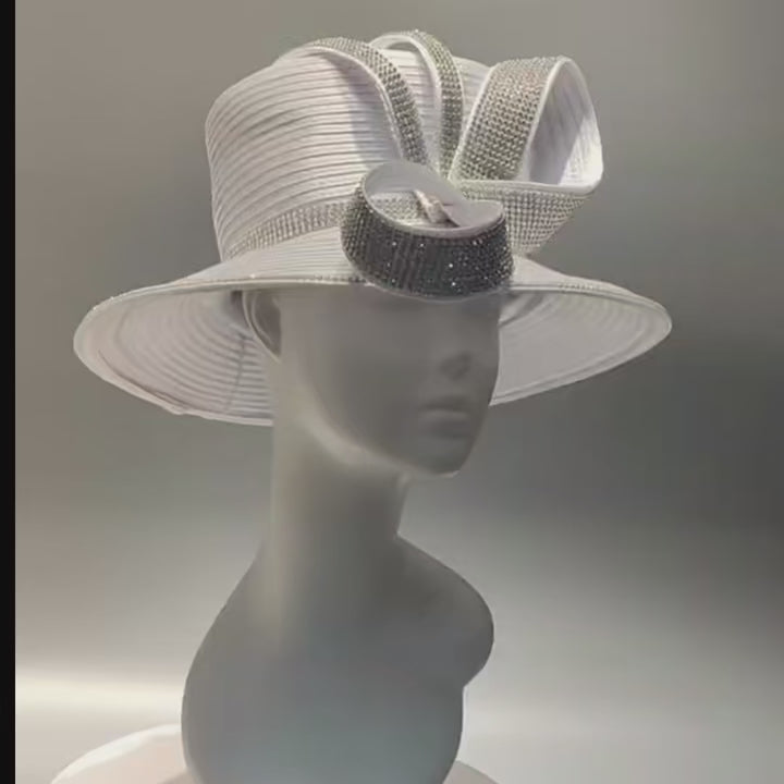 Elegant White Fascinator Hat – Versatile Formal Headpiece  display picture 2