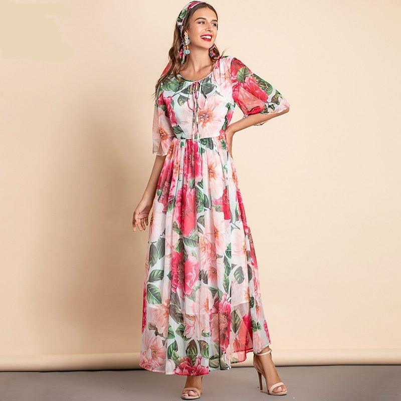 2027 Fashion Designer Summer Chiffon Dress