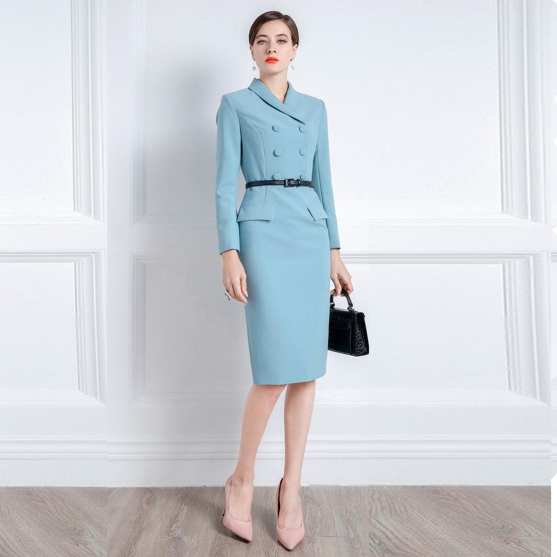 High End Ladies' Temperament Professional French Suit Dress - HER SHOP