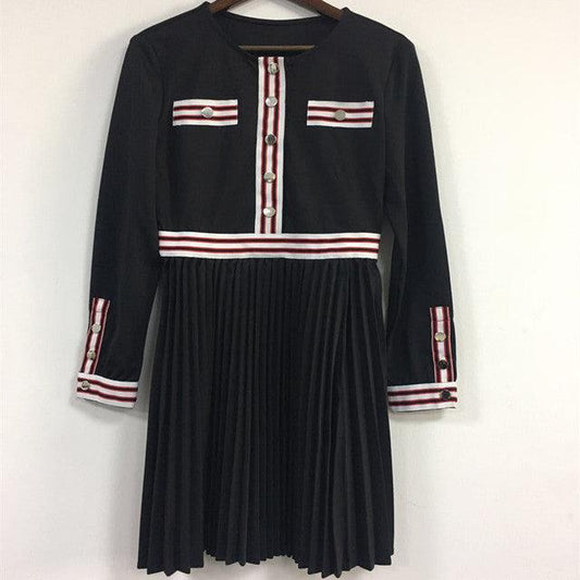 New Woman Dress Long Sleeve Dresses for Women Fashion Maje Striped Knit Dress Casual Spring Summer Maje Dresses for Women - HER SHOP