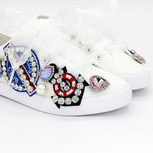 Casual Flat Ribbon Lace Up Sneakers - HER SHOP®