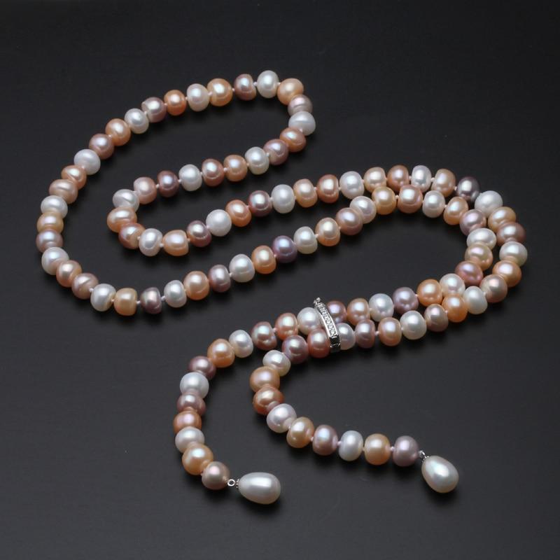 Her Shop accessories multi pearl 100% Genuine Freshwater Pearl Necklace