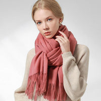Her Shop accessories Cameo Pink / 180x60cm 100% Pure Wool Scarf