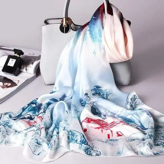 100% Real Silk Scarf Her Shop