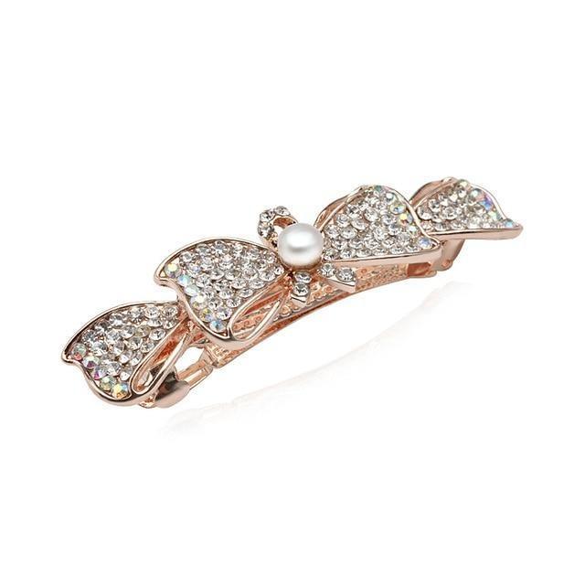 Girls' Hair Clips with Freshwater Pearls