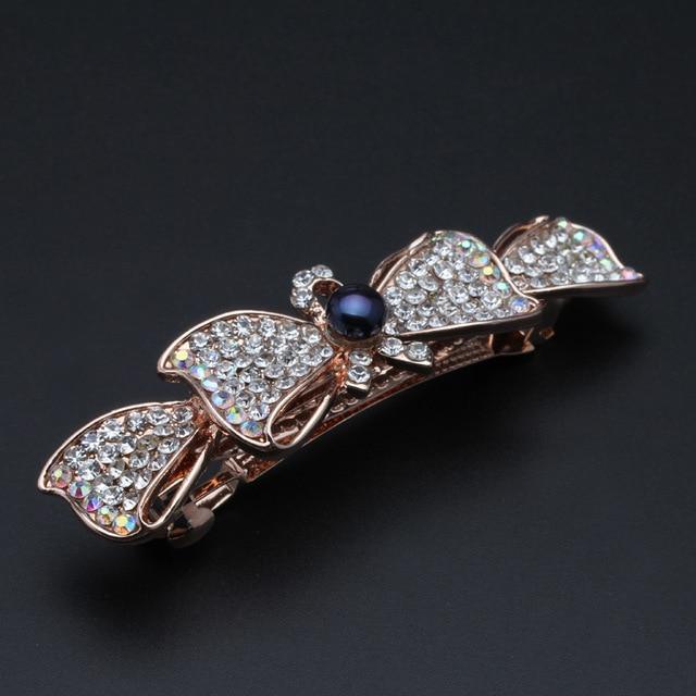 Girls' Hair Clips with Freshwater Pearls