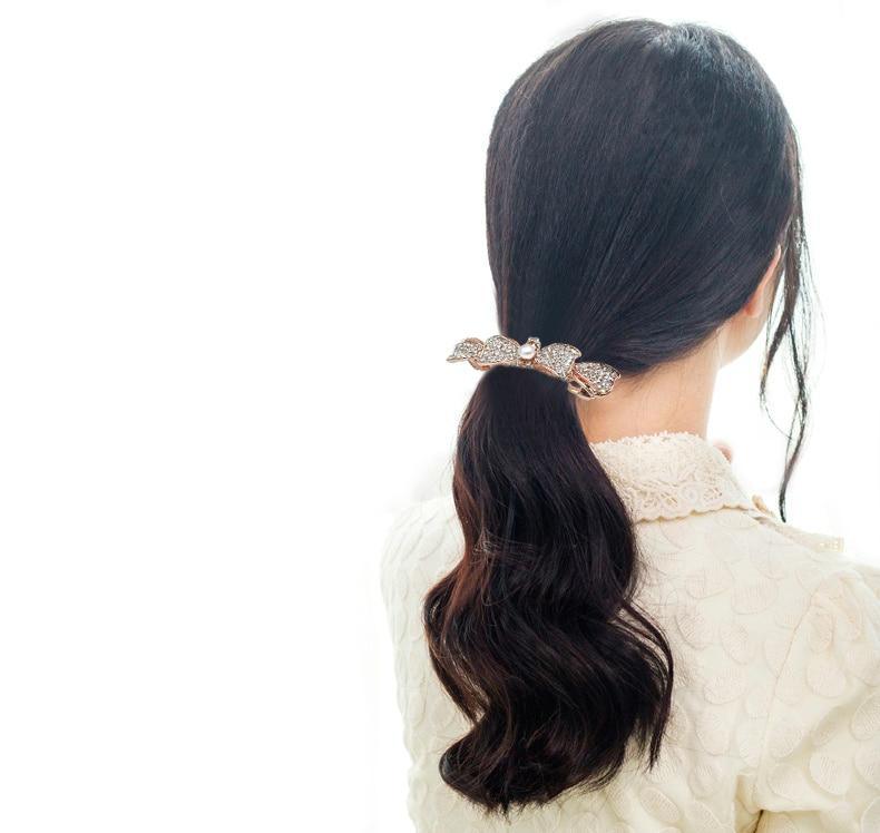 Girls' Hair Clips with Freshwater Pearls