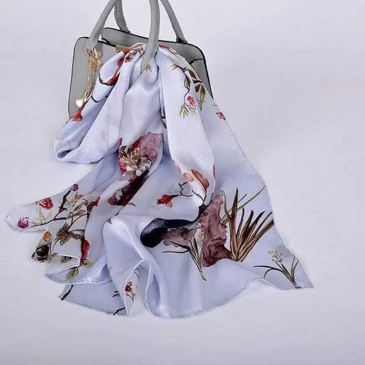 Luxury 100% Pure Silk Scarf 175*52cm - HER SHOP®