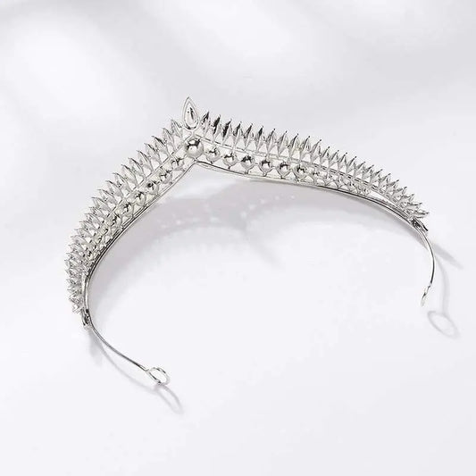 Luxury Pearl Princess Rhinestone Tiara - Queen Pageant Prom Crown for Weddings - HER SHOP®