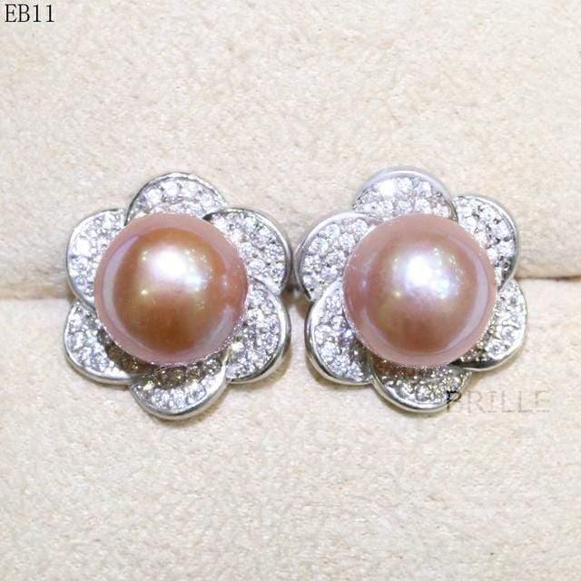 Natural Color Freshwater Edison Pearl Earrings - 9-10mm Fashion Jewelry