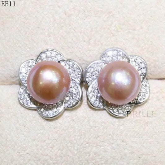 Natural Color Freshwater Edison Pearl Earrings - 9-10mm Fashion Jewelry - HER SHOP®