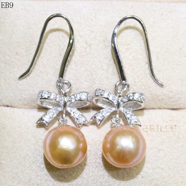 Natural Color Freshwater Edison Pearl Earrings - 9-10mm Fashion Jewelry