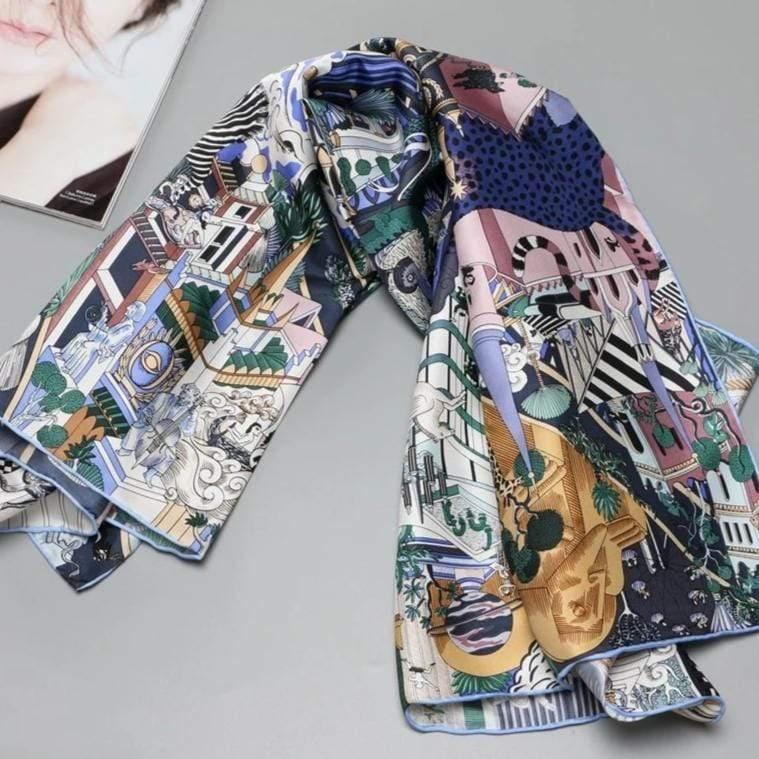 NEW 100% Silk Scarf Shawl - HER SHOP