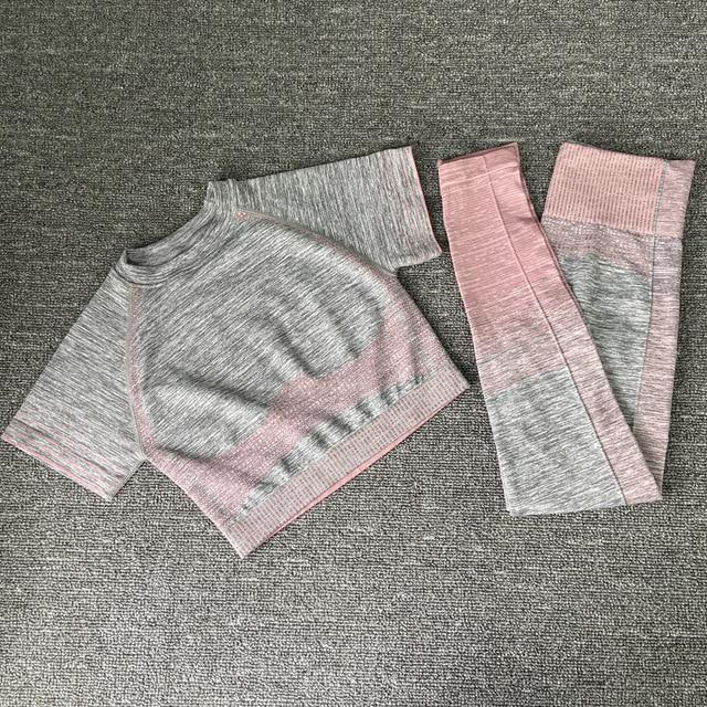 Seamless Women Long Sleeve Yoga Set