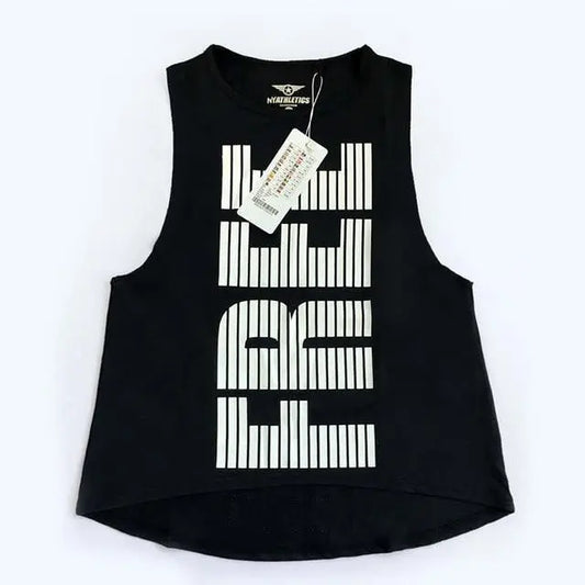 Women Letter Printed Breathable Yoga Top - HER SHOP®