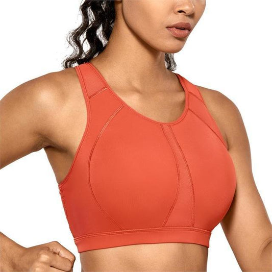 Women's High Impact Padded Supportive Wire-free Full Coverage Sports Bra - HER SHOP