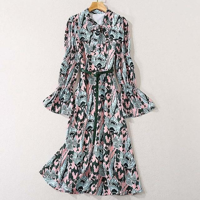 Her Shop Multi / S Autumn High Quality New Women's Fashion Party Dress