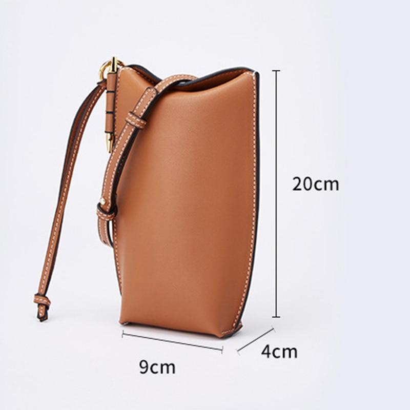 Her Shop bag Genuine Leather Bucket Bag