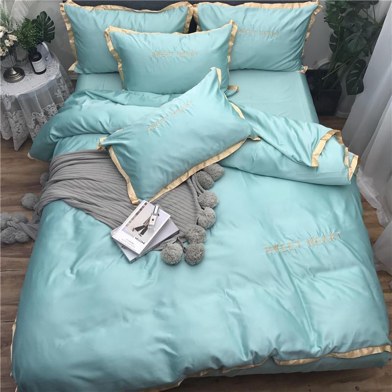 Home Textile Bedding Sets Adult Bedding Set Bed White Black Duvet Cover King Queen Size Quilt Cover Brief Bedclothes Comforter