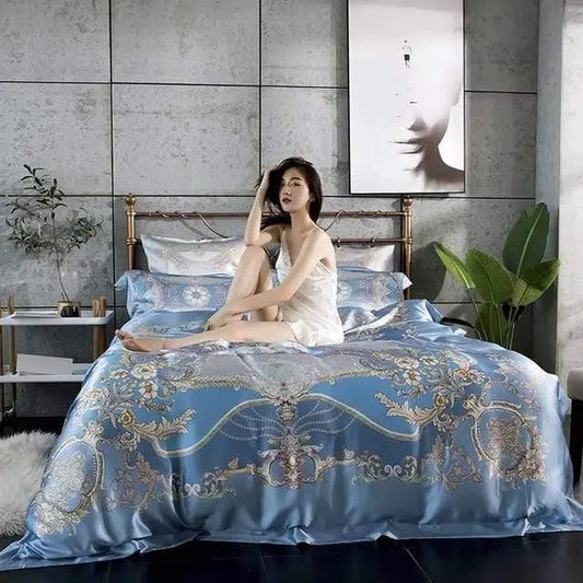Satin 100% Pure Mulberry Silk Bedding Sets Duvet Cover - HER SHOP®