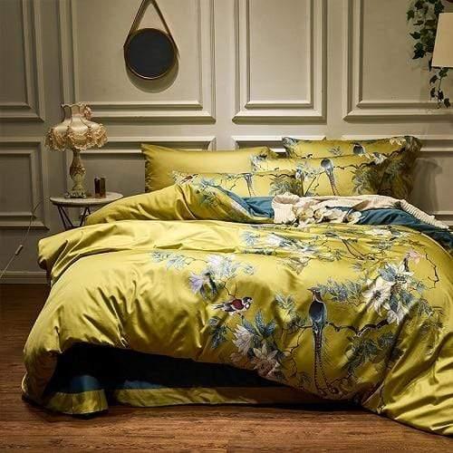 Silky Egyptian Cotton Duvet Cover King Size /Queen Size Bedding Set - HER SHOP