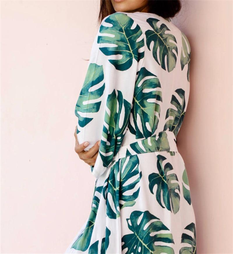 Her Shop Blouses & Shirts 803 / One Size Cotton Long Beach Dress