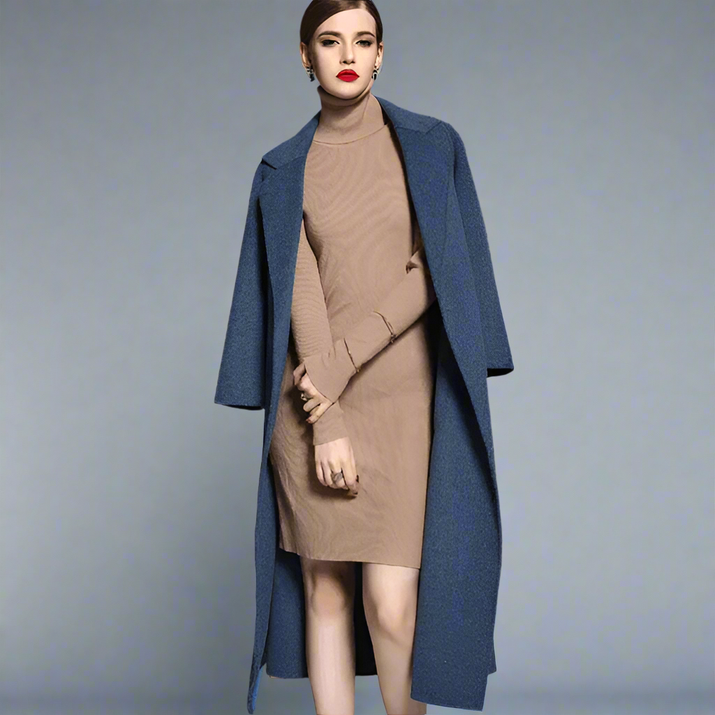 100 Wool Coat for Elegant Women
