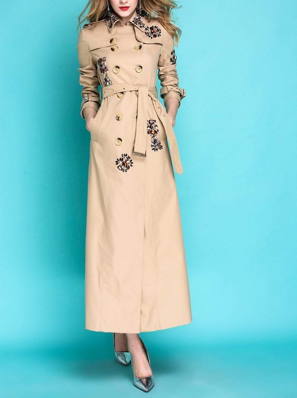 Her Shop Coats, Jackets & Blazers England Style Autumn Spring Trench Coat